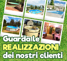 Foto delle installazioni di piscine, saune e vasche idromassaggio dei nostri clienti