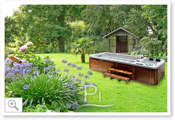 Vasca idromassaggio SPA River - Esterno giardino 1