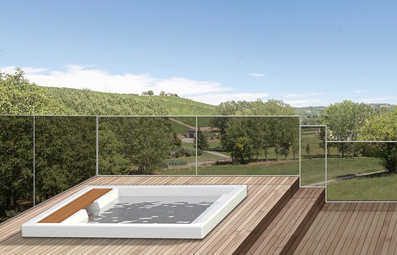 spa design idromassaggio 3 persone jacuzzi